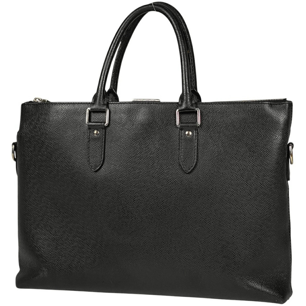 Louis Vuitton Anton Briefcase Handbag Shoulder Bag Business Taiga Noir Black
